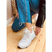 Beyaz Deri (Travis) Kadın Sneakers