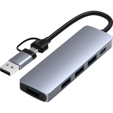 Comse 2 In 1  USB Type-C  Pd USB Lan Hub 5 In1 Adaptör  Usb-C Port Sd  Tf Hub