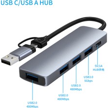 Comse 2 In 1  USB Type-C  Pd USB Lan Hub 5 In1 Adaptör  Usb-C Port Sd  Tf Hub