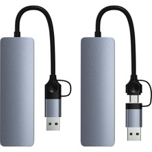 Comse 2 In 1  USB Type-C  Pd USB Lan Hub 5 In1 Adaptör  Usb-C Port Sd  Tf Hub