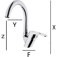 Sardıcı Lavabo Bataryası 360 Derece Oynar Başlıklı Banyo Bataryası Lavabo Musluğu