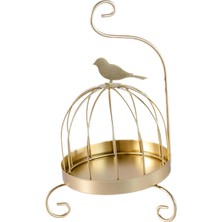 Modern Brülör Bobin Tutucu Bahçe Otel Kampı Golden Retro Bird Için Pas Yalıtımlı Demir