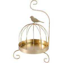 Modern Brülör Bobin Tutucu Bahçe Otel Kampı Golden Retro Bird Için Pas Yalıtımlı Demir