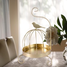 Modern Brülör Bobin Tutucu Bahçe Otel Kampı Golden Retro Bird Için Pas Yalıtımlı Demir