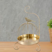 Modern Brülör Bobin Tutucu Bahçe Otel Kampı Golden Retro Bird Için Pas Yalıtımlı Demir