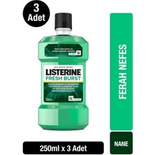 Listerine Fresh Burst Ağız Bakım Suyu 250 ml x3