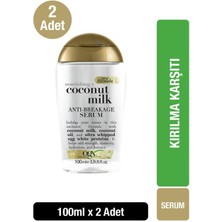 OGX Besleyici ve Kırılma Karşıtı Coconut Milk Serum 100 ml x2