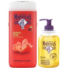 Le Petit Marseillais Akdeniz Çileği Duş Jeli 650 ml + Lavanta Yağı Saf Sıvı Sabun 300 ml