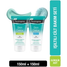 Neutrogena Glikolik Asit Cilt Bakım Seti 150 ml Arındırıcı Kil Maskesi ve Serinletici Peeling Jel
