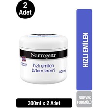 Neutrogena Norveç Formülü Hızlı Emilen Bakım Kremi 300 ml x2