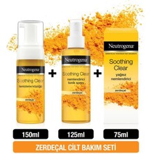 Neutrogena Soothing Clear Temizleyici Köpük 150 ml + Tonik 125 ml + Yağsız Nemlendirici 75 ml