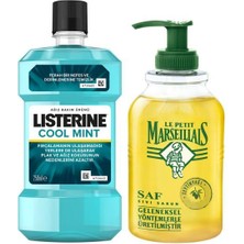 Listerine Cool Mint 250 ml + Le Petit Marseillais Zeytinyağı Sıvı Sabun 300 ml Hijyen Seti