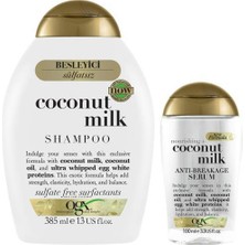 OGX Besleyici Coconut Milk Sülfatsız Şampuan 385 ml x 2 Adet + Serum 100 ml