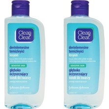 Clean&Clear Clean & Clear Hassas Ciltler Için Derinlemesine Temizleyici Losyon 200 ml X2