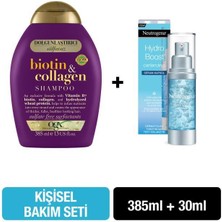 Ogx Dolgunlaştırıcı Sülfatsiz Şampuan Biotin Kolajen 0.385 lt + Neutrogena Hydro Boost Canlandırıcı Serum Kapsül 30 Ml Hediyeli