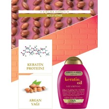 ogx kirilma karşiti keratin oil sülfatsiz şampuan 385 ml x2 adet