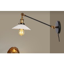 Mylights Retro  Rustik Kablolu Okuma Lambası  Gece Lambası