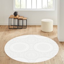 Rovigo Home Dijital Baskı Yıkanabilir Kaymaz Taban Yuvarlak Salon Halısı RVG7331-HS186