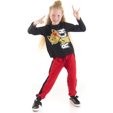 MSHB&G Rock Kedi Kız Çocuk Pantolon T-shirt Takım