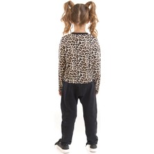 MSHB&G Wow Leopar Kız Çocuk T-Shirt Pantolon Takım