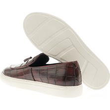 Sardınelli Eva Taban Püsküllü Kroko Deri Sneakers