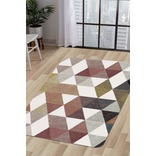 Diji Dekor K1270 Multi Saçaksız Dijital Halı Kaymaz Yıkanabilir Oda Mutfak Koridor Salon Halısı