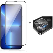 Vendas iPhone 13 Mini Full Glass Anti-Dust Ahize Korumalı Cam Ekran Koruyucu + Kamera Lens Koruyucu