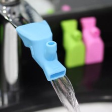 Kdot Silikon Musluk Uzatıcı Mini Fıskiye Mavi