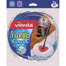 Vileda Turbo Yedek Mop Paspas Ucu (%100 Mikrofiber) (12'li Set)