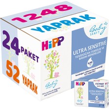 Hipp Baby Sanft Islak Havlu Mendil 52 Yaprak Sensitive Yeni Doğan 24 Lü Set (8pk*3) 1248 Yaprak