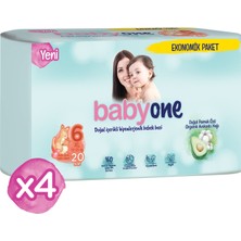 Babyone Yeni Babyone Bebek Bezi 6 Beden Xl Ultra Fırsat Paketi 80 Adet