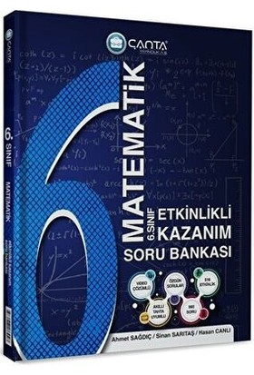 Çanta Yayınları 6.Sınıf Matematik Etkinlikli Kazanım Soru Bankası