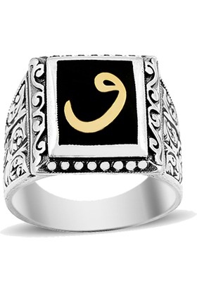 AbbasShop Vav Desenli El Işi Gümüş Erkek Yüzüğü