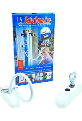 Kidmix Anahtarlı Halatlı Pvc Kapı Pencere Emniyet Pen Kilidi