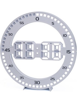 Dailytech 3D LED Dijital Uzay Tasarım Modern Duvar ve Masa Saati