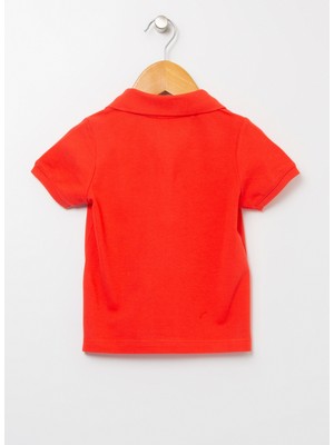 U.s. Polo Assn. Düz Kırmızı Bebek Polo T-Shirt TP01IY022KIDS-B