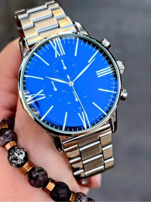 Spectrum Metal Kordon Özel Seri Erkek Kol Saati + Doğaltaş Bileklik