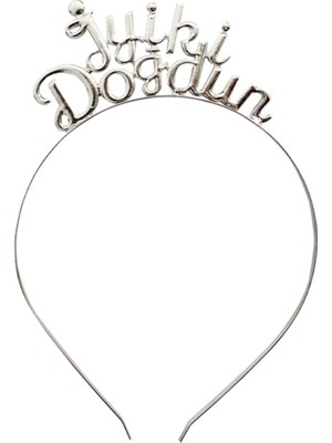 Parti Adresi Metal Iyi Ki Doğdun Taç Gümüş