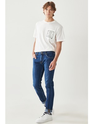Lee Rider Slim Fit Dar Kesim Normal Bel Esnek Jean Kot Pantolon