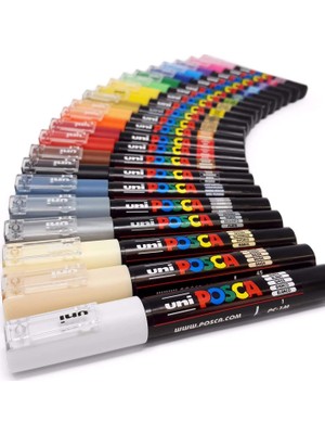 Uni Posca Marker PC1M 10 Renkli Set