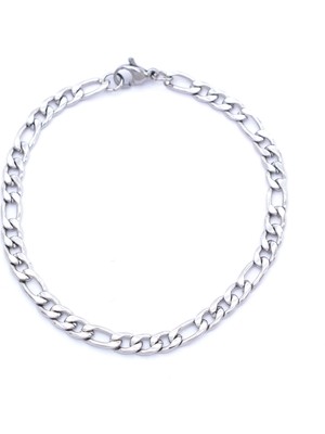  Ferizz 316L Çelik Figaro Erkek Zincir Bileklik EBLK-235