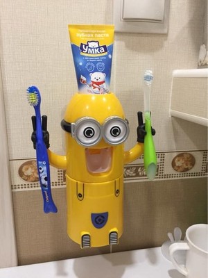 Çocuk Otomatik Diş Macunu Dağıtıcı Banyo Aksesuarları Diş Macunu Sıkacağı Diş Fırçası Tüp Sıkacağı Press