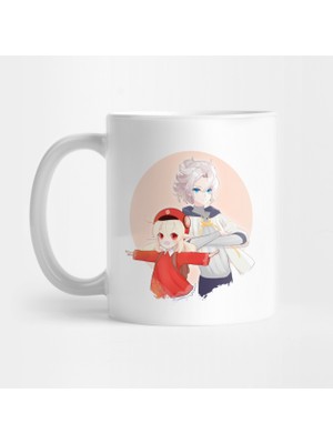 Pixxa Klee ve Albedo - Genshin Impact Kupa Bardak