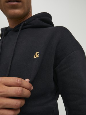 Jack & Jones Kapüsonlu Logo Baskili Sweatshirt-12212404