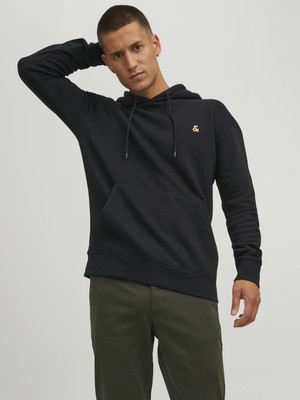 Jack & Jones Kapüsonlu Logo Baskili Sweatshirt-12212404