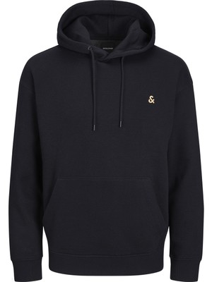 Jack & Jones Kapüsonlu Logo Baskili Sweatshirt-12212404