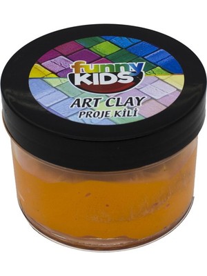 Funny Kids Art Clay Proje Kili Sanat Kili Turuncu