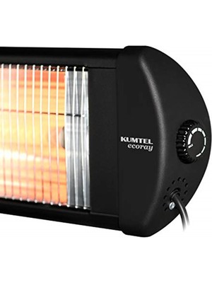 Kumtel Ex 23 Süper Ecoray 2300 Watt Infrared Isıtıcı, Siyah