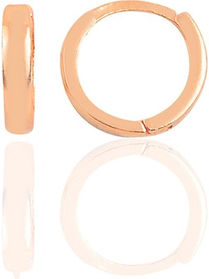 Söğütlü Silver Gümüş Rose 12 mm Halka Küpe