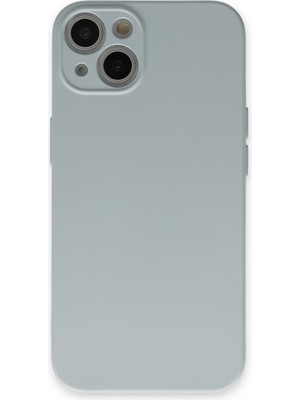 Bilişim Aksesuar  Apple iPhone 13 Kılıf Nano Içi Kadife  Silikon - Buz Mavisi